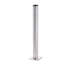 Poteau Ø 89 mm x 3,2 mm d'épaisseur
Large platine pour résister à des chocs importants 180 x 180 x 8 mm d'épaisseur
