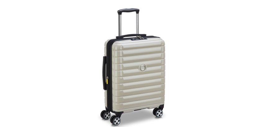 Shadow 5.0 valise cabine slim extensible 4 doubles roues 55 cm ivoire