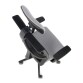 Fauteuil de bureau ergonomique LEVEL, tissu filet, avec accoudoirs 3D et appui-tête, mécanisme synchrone, pieds noirs