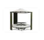Kiosque transformable PENTA aluminium vert foret