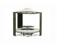 Kiosque transformable PENTA aluminium vert foret