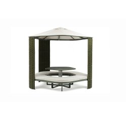 Kiosque transformable PENTA aluminium vert foret