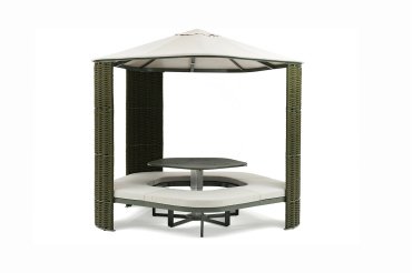 Kiosque transformable PENTA aluminium vert foret