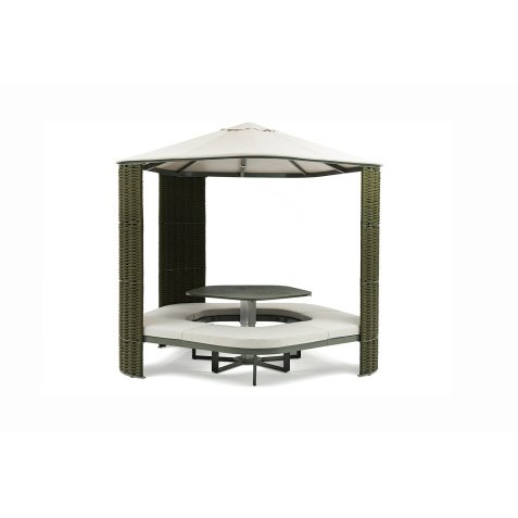 Kiosque transformable PENTA aluminium vert foret