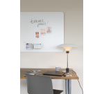 Tableau en verre mat 100x150cm - Warm Grey - Coin Arrondi - Legamaster