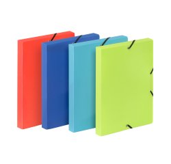 Boîte de classement COOLBOX A4 - Dos 3 cm - polypropylène - FEEL'EASY VIQUEL - coloris assortis