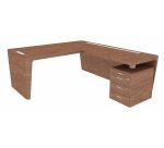 Bureau d'angle direction Xennon L.190 x P.220 avec retour sur caisson