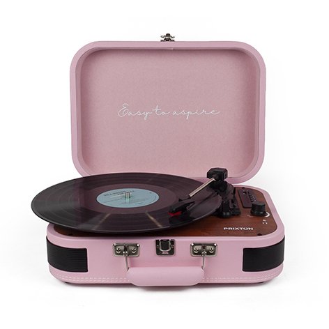 PRIXTON Tocadiscos Rosa VC600