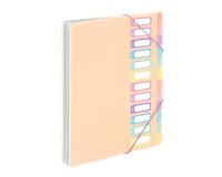 Trieur extensible 12 compartiments A4 - VIQUEL  RAINBOW PASTEL - Nude