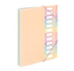 Trieur extensible 12 compartiments A4 - VIQUEL  RAINBOW PASTEL - Nude