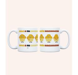 Taza "Dale a tu cuerpo alegría Magdalena" 350ml, cerámica 
