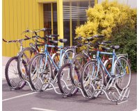 Râtelier 9 vélos sur 2 niveaux - Côte à côte