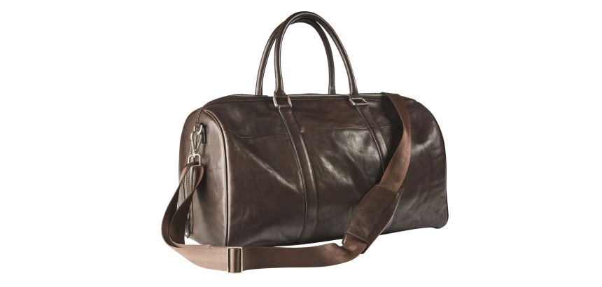 Lederen weekendtas