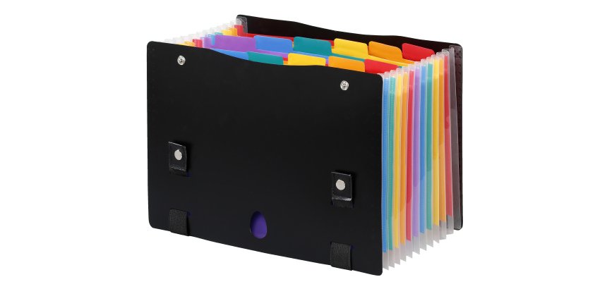 Trieur à soufflet EXTEND'CASE RAINBOW CLASS Viquel 12 positions multicolore
