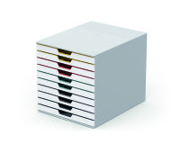Module de classement Durable Varicolor® Mix 10 tiroirs liseré de couleur