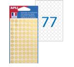 Pastilles adhésives Ø 8 mm Apli or - Pochette de 308