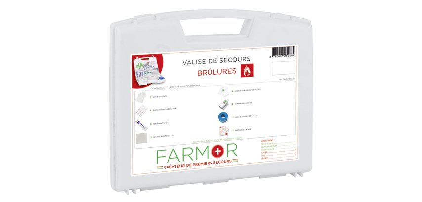 Valise de secours Brûlures
