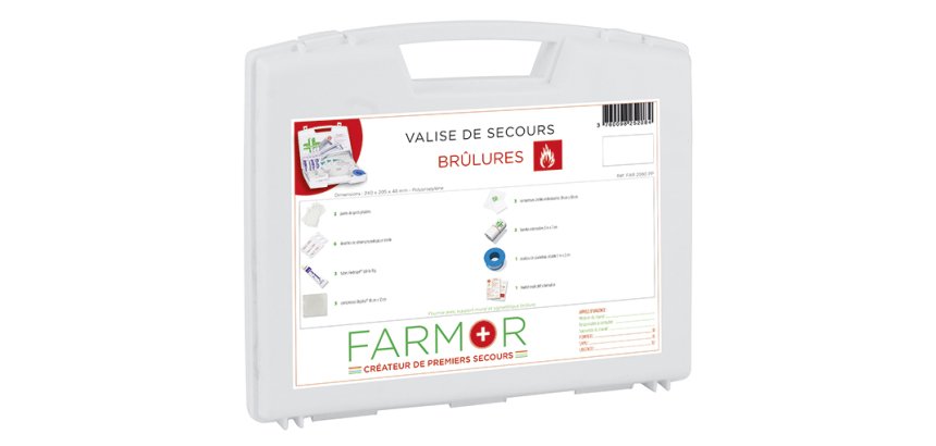 Valise de secours Brûlures
