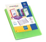 Protège-documents personnalisable Propyglass Viquel polypropylène A4 20 pochettes - 40 vues - vert