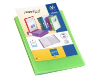 Protège-documents personnalisable Propyglass Viquel polypropylène A4 20 pochettes - 40 vues - vert