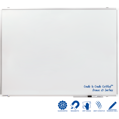 Tableau blanc émaillé PREMIUM PLUS 90x180cm - Legamaster