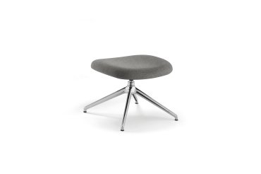 Repose-pieds CITTA LOUNGE - tissu - pieds aluminium