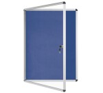 Vitrina Enclore Interior Fieltro Azul 15 A4