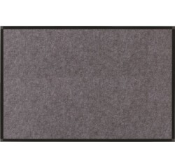 Tablero de PET fonoabsorbente New Gen Bi-Office enmarcado en aluminio negro