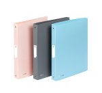 Classeur souple - A4 - 4 anneaux - Dos 3,5 cm - polypropylène - MINERAL  VIQUEL - Coloris assortis