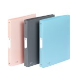 Classeur souple - A4 - 4 anneaux - Dos 3,5 cm - polypropylène - MINERAL  VIQUEL - Coloris assortis