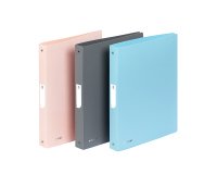 Classeur souple - A4 - 4 anneaux - Dos 3,5 cm - polypropylène - MINERAL  VIQUEL - Coloris assortis
