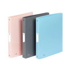 Classeur souple - A4 - 4 anneaux - Dos 3,5 cm - polypropylène - MINERAL  VIQUEL - Coloris assortis
