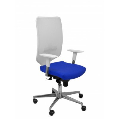 Ossa blanca similpiel - Azul