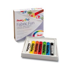 Ceras Fabric Fun para uso textil Pentel - Caja de 7 surtidas