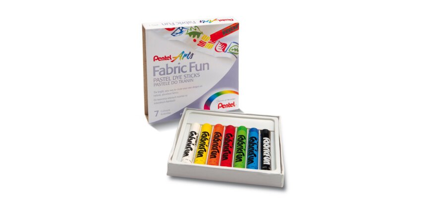 Ceras Fabric Fun para uso textil Pentel - Caja de 7 surtidas