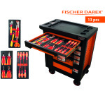 Servante équipée de 13 outils avec 3 modules