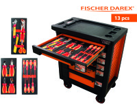 Servante équipée de 13 outils avec 3 modules