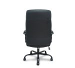Fauteuil de bureau Opti 545, simili cuir noir, piètement en métal noir