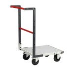 Chariot fixe plateau mélaminé 250 kg 550 x 500 mm roue caoutchouc