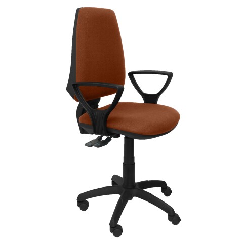 Silla Elche S bali brazos fijos - Marrón