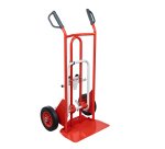 Diable porte-chaises acier 250/70 kg bavette réglable poignée à garde roue caoutchouc