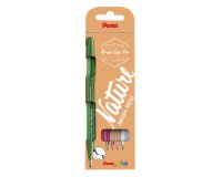 Rotulador Pentel Touch pastel con punta de pincel - Estuche 4 surtido