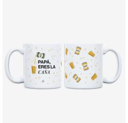 Taza "Papá, eres la caña" 350ml cerámica 
