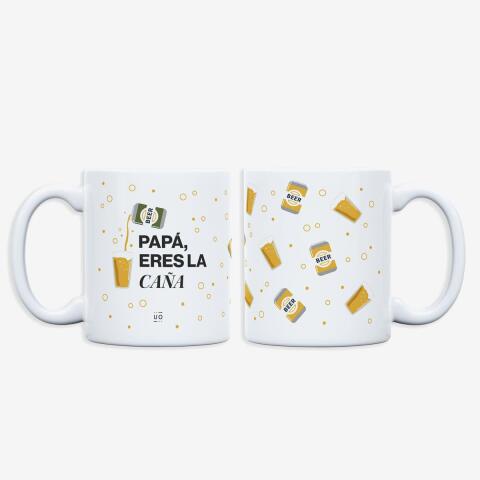 Taza "Papá, eres la caña" 350ml cerámica