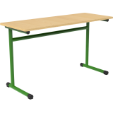 Schoolbank Fabiano 2 personen B 130cm - Maat T4 voor 1 en 2de jaar basisschool