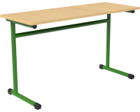 Table école Fabiano biplace L 130cm - Taille T4 pour primaire (P1/P2)