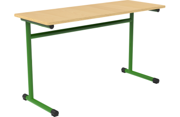 Table école Fabiano biplace L 130cm - Taille T4 pour primaire (P1/P2)