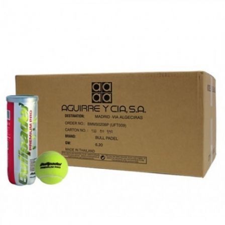 Cajón de bolas Bullpadel Premium Pro/ 24 packs de 3 unidades