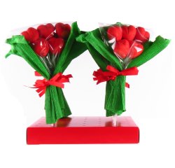 Ramo de corazones de golosinas Sweetp 42 g - 15 unidades