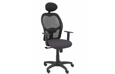 Silla de oficina Alocén malla con brazos regulables y cabecero
